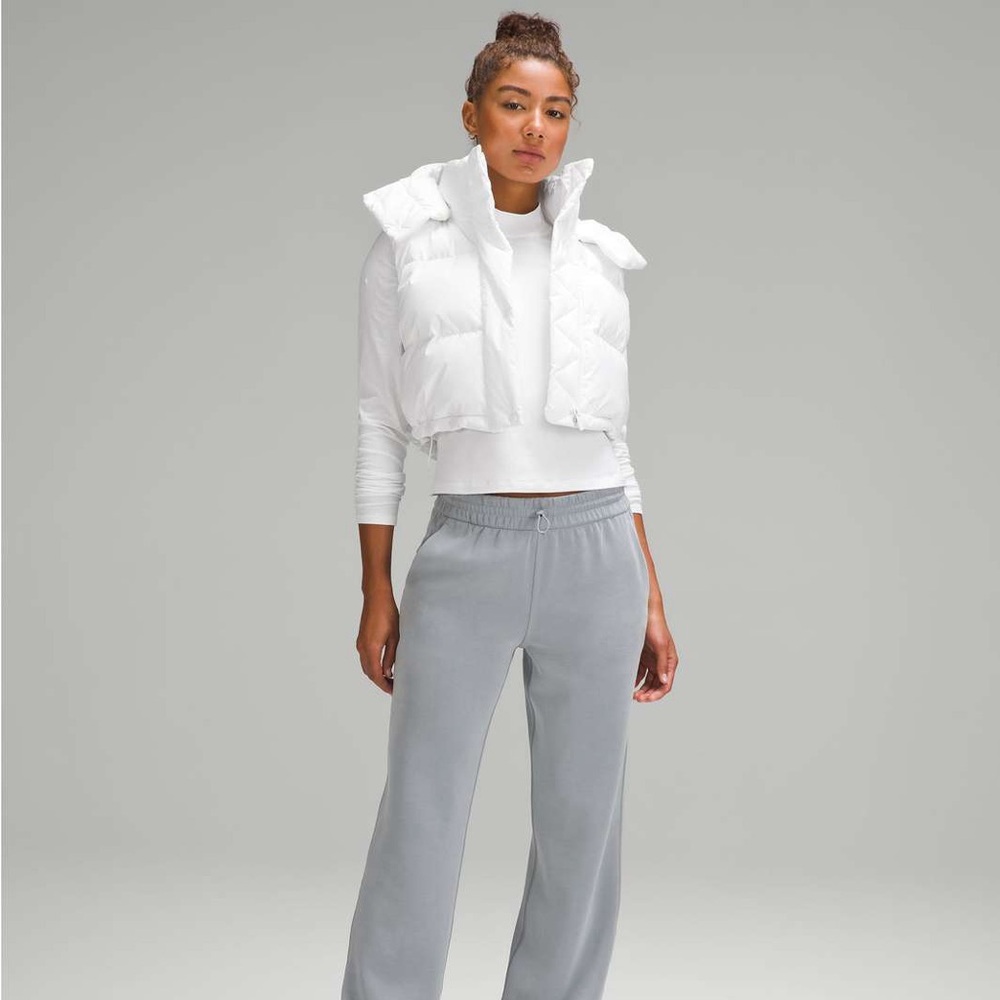 Lululemon Athletica White Wunder Puff Cropped Puffer Vest - Picture 10 of 10